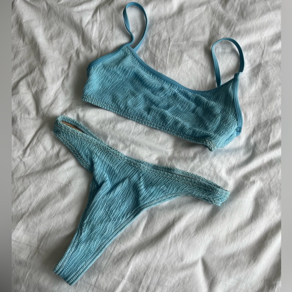 Gnash Swim Crimp Scoop Crop top + The G bottom